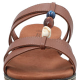 Sandalia Mujer Perla 2 Cognac Azaleia