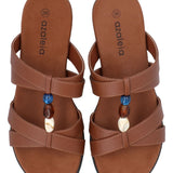 Sandalia Mujer Perla 2 Cognac Azaleia
