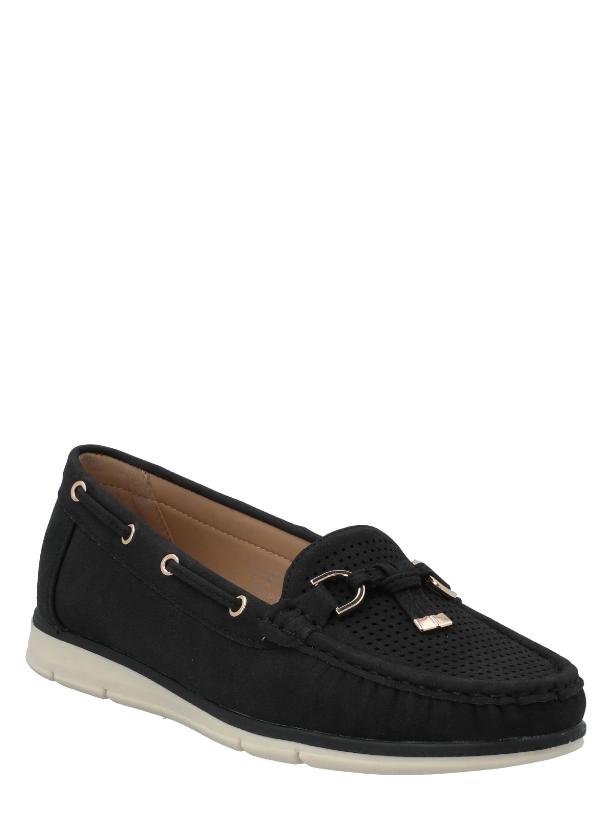 Mocasín Mujer Maranta Negro Azaleia
