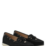 Mocasín Mujer Maranta Negro Azaleia