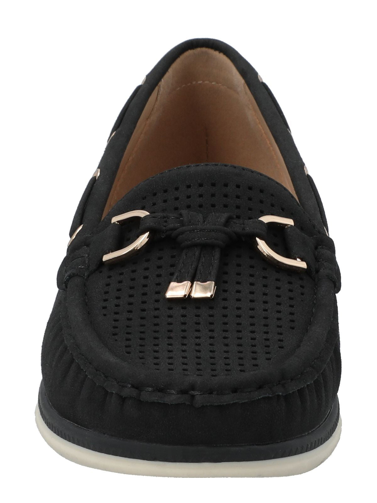 Mocasín Mujer Maranta Negro Azaleia