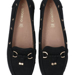 Mocasín Mujer Maranta Negro Azaleia