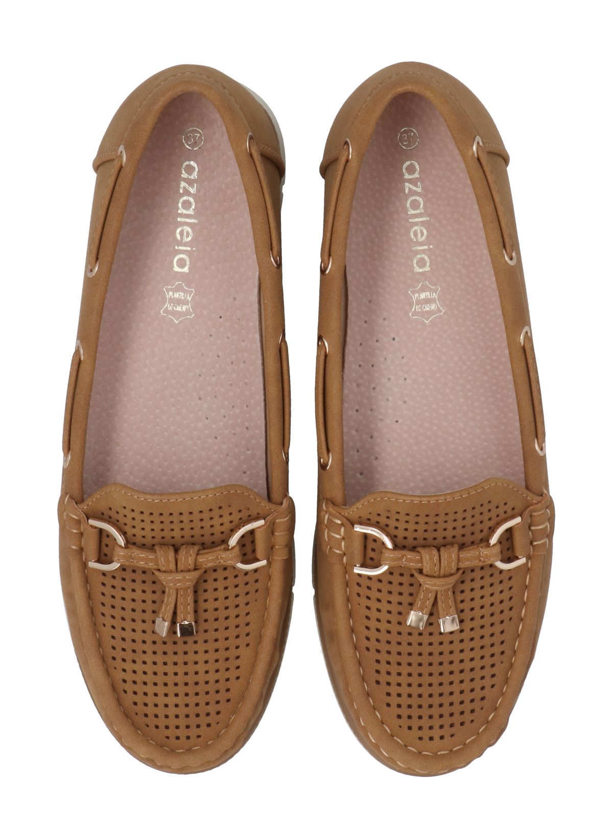 Mocasín Mujer Maranta Cognac Azaleia