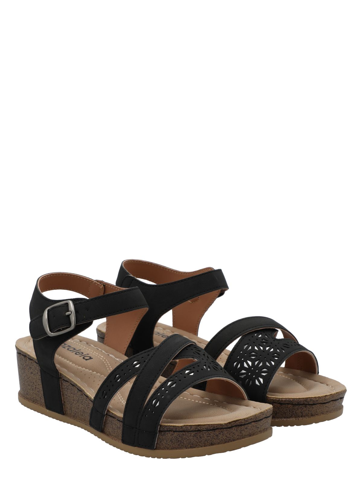 Sandalia Mujer Ravello Negro Azaleia