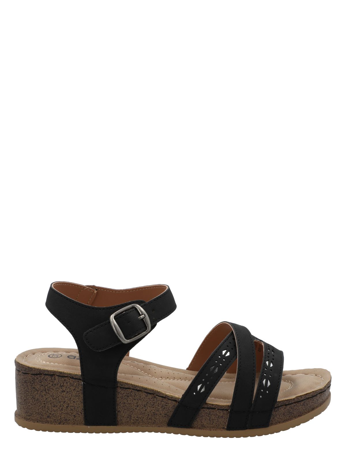 Sandalia Mujer Ravello Negro Azaleia
