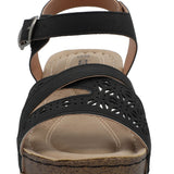 Sandalia Mujer Ravello Negro Azaleia