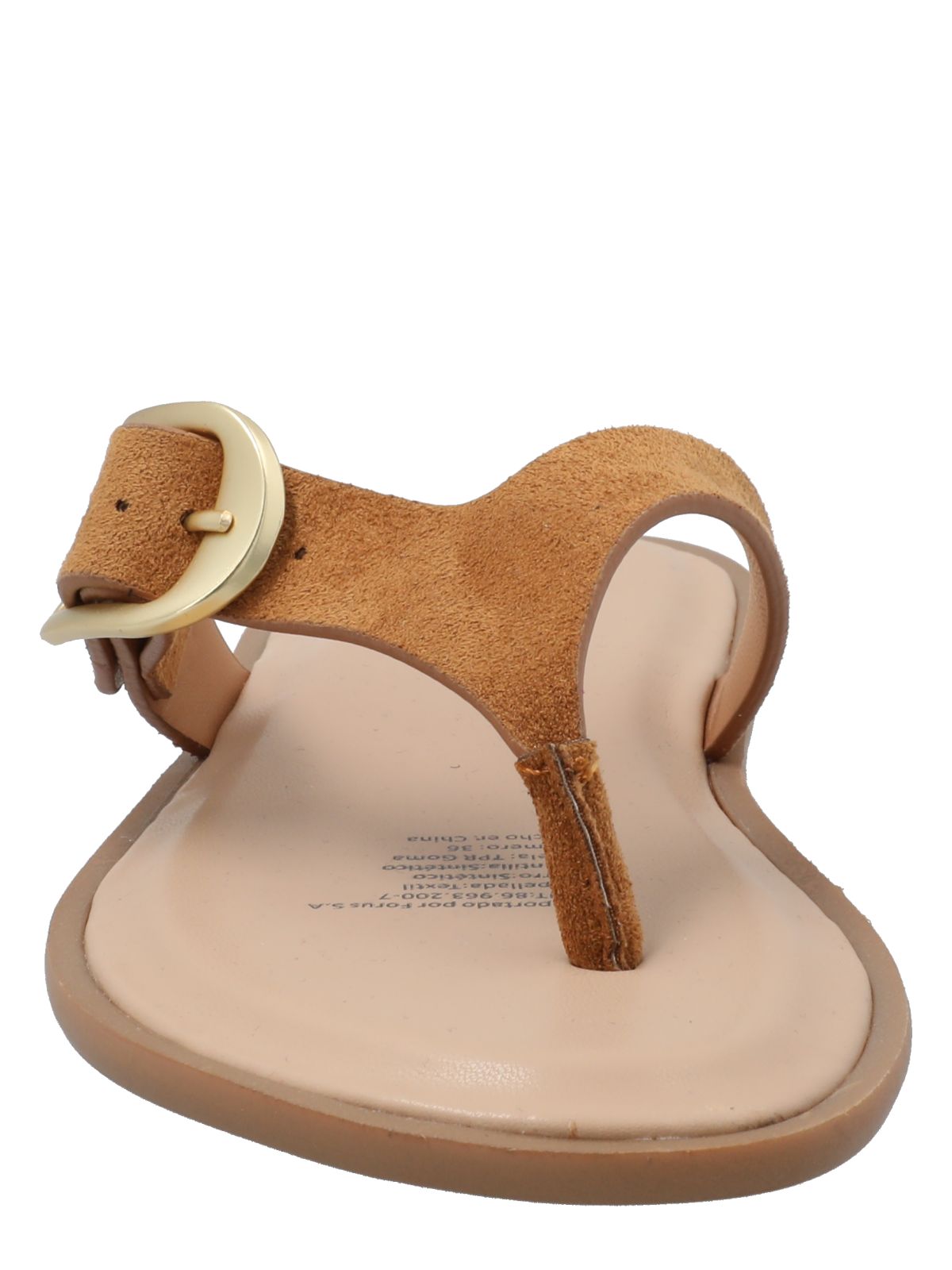 Sandalia Mujer Sirena Camel Azaleia