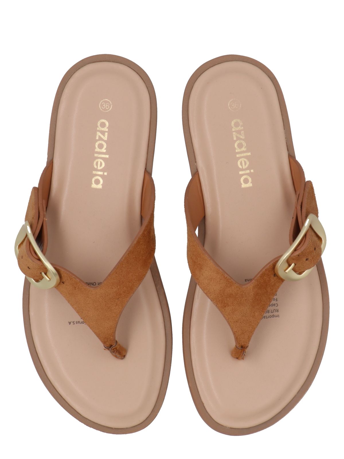 Sandalia Mujer Sirena Camel Azaleia