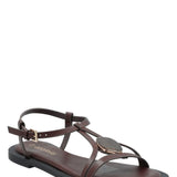 Sandalia Mujer Celeste Negro Azaleia