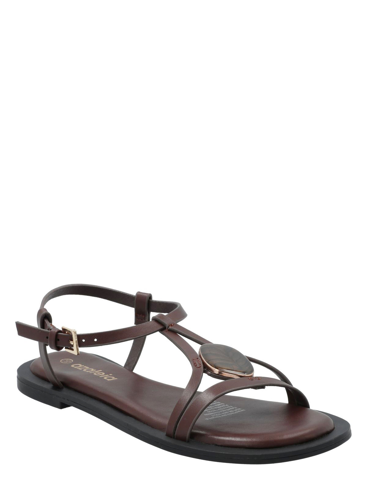 Sandalia Mujer Celeste Negro Azaleia