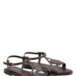 Sandalia Mujer Celeste Negro Azaleia