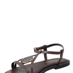Sandalia Mujer Celeste Negro Azaleia