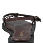 Sandalia Mujer Celeste Negro Azaleia