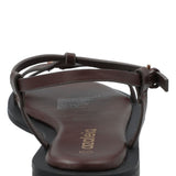 Sandalia Mujer Celeste Negro Azaleia
