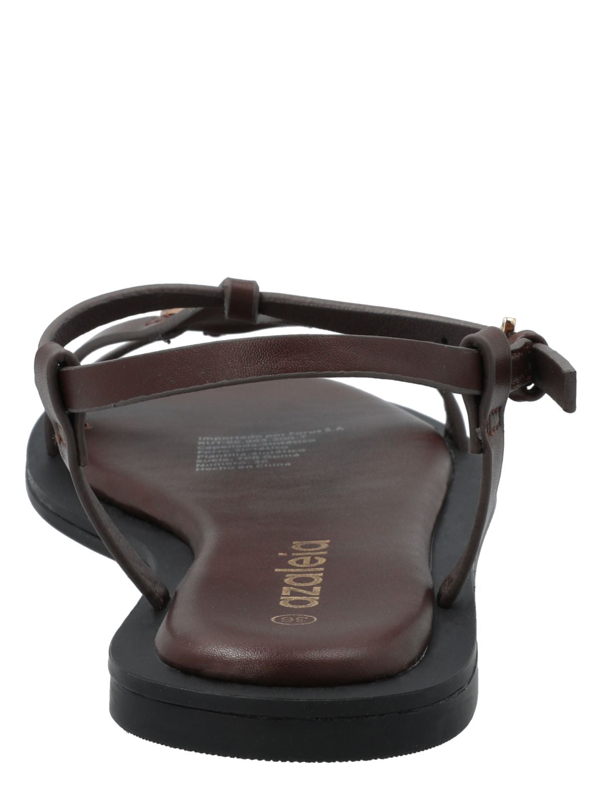 Sandalia Mujer Celeste Negro Azaleia