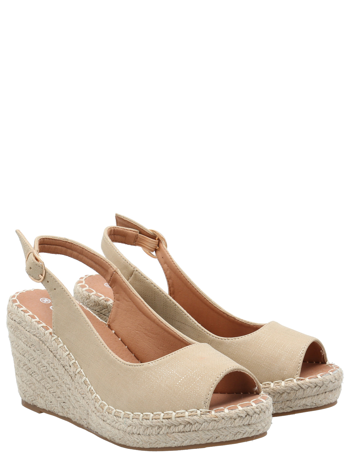 Sandalia Mujer Giovanni Beige Azaleia
