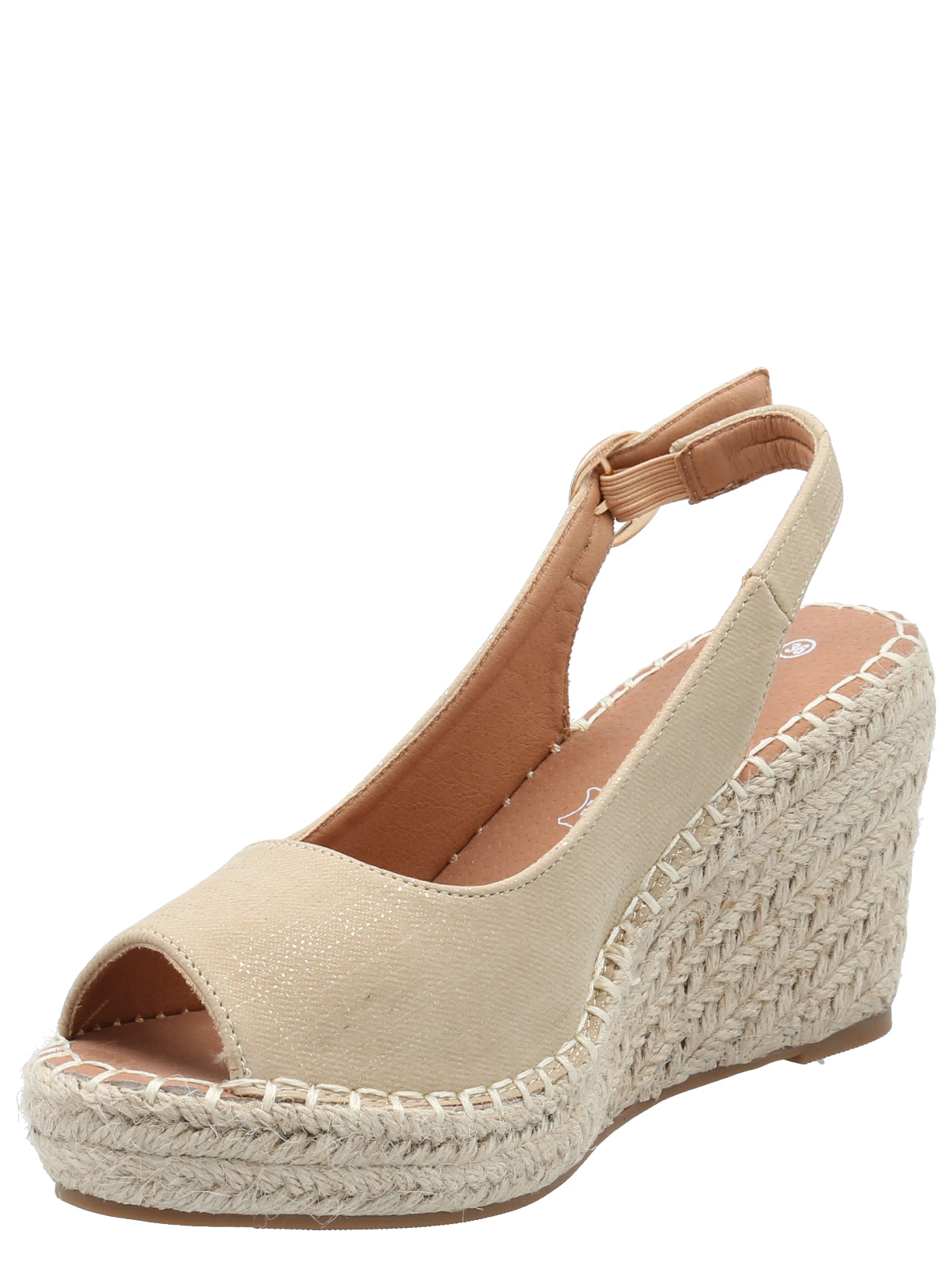 Sandalia Mujer Giovanni Beige Azaleia