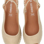 Sandalia Mujer Giovanni Beige Azaleia