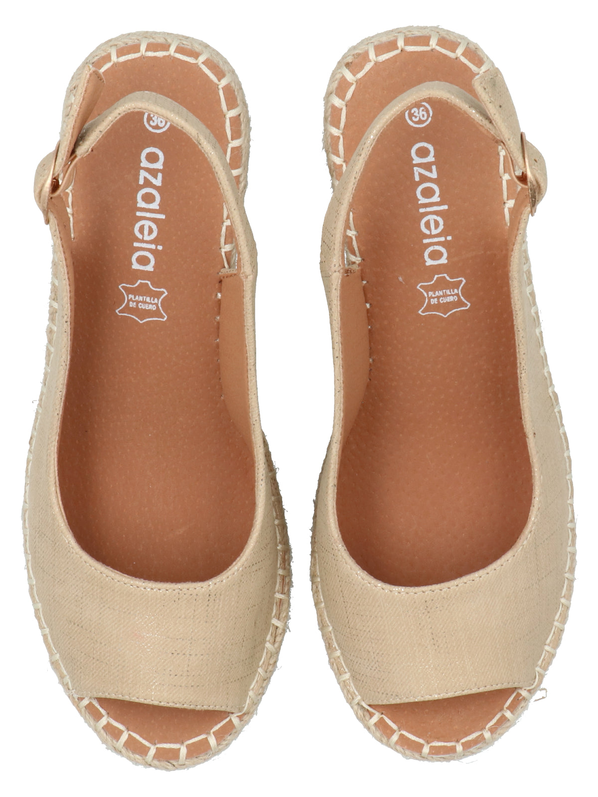 Sandalia Mujer Giovanni Beige Azaleia