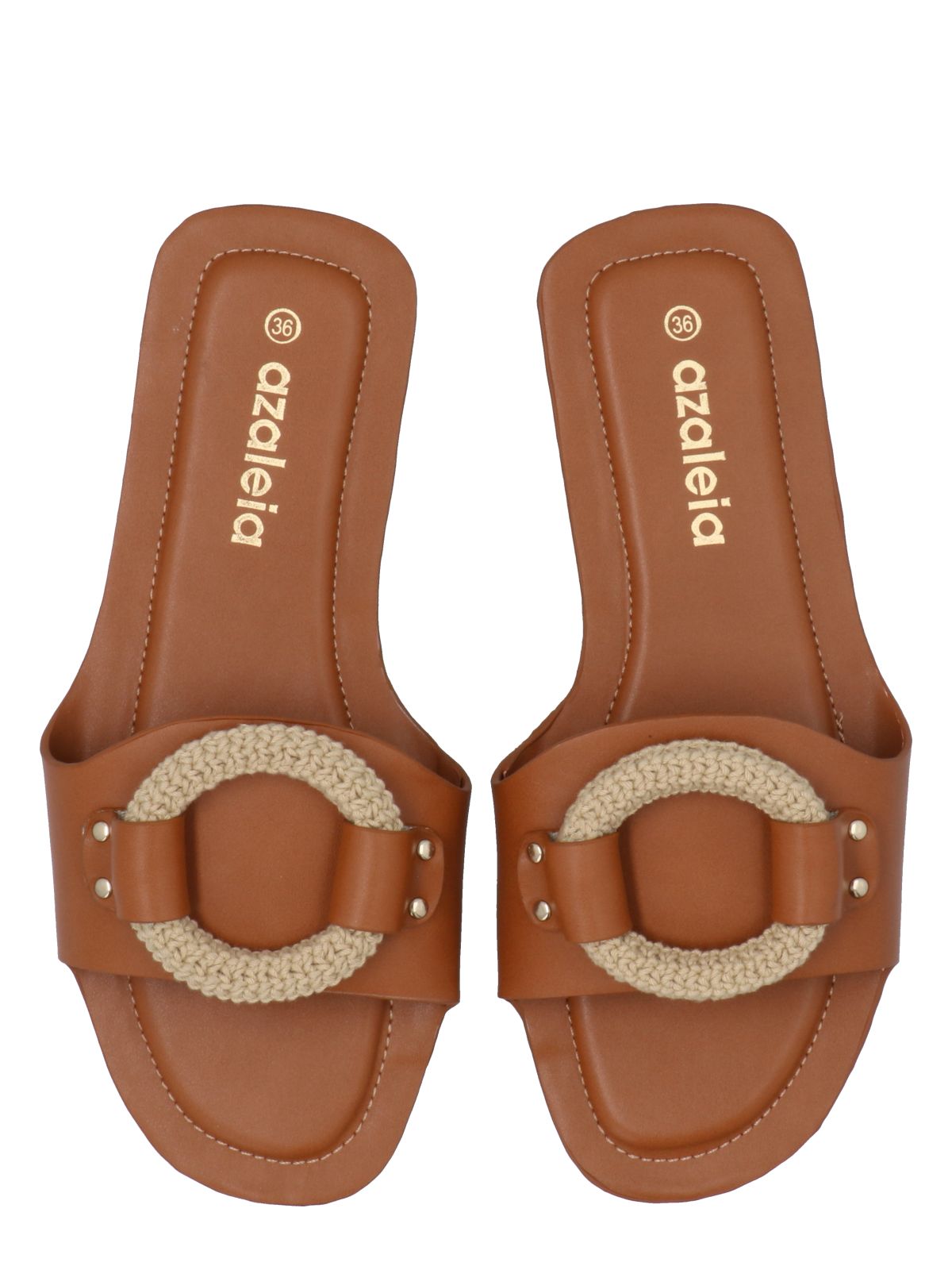 Sandalia Mujer Marilyn Cognac Azaleia