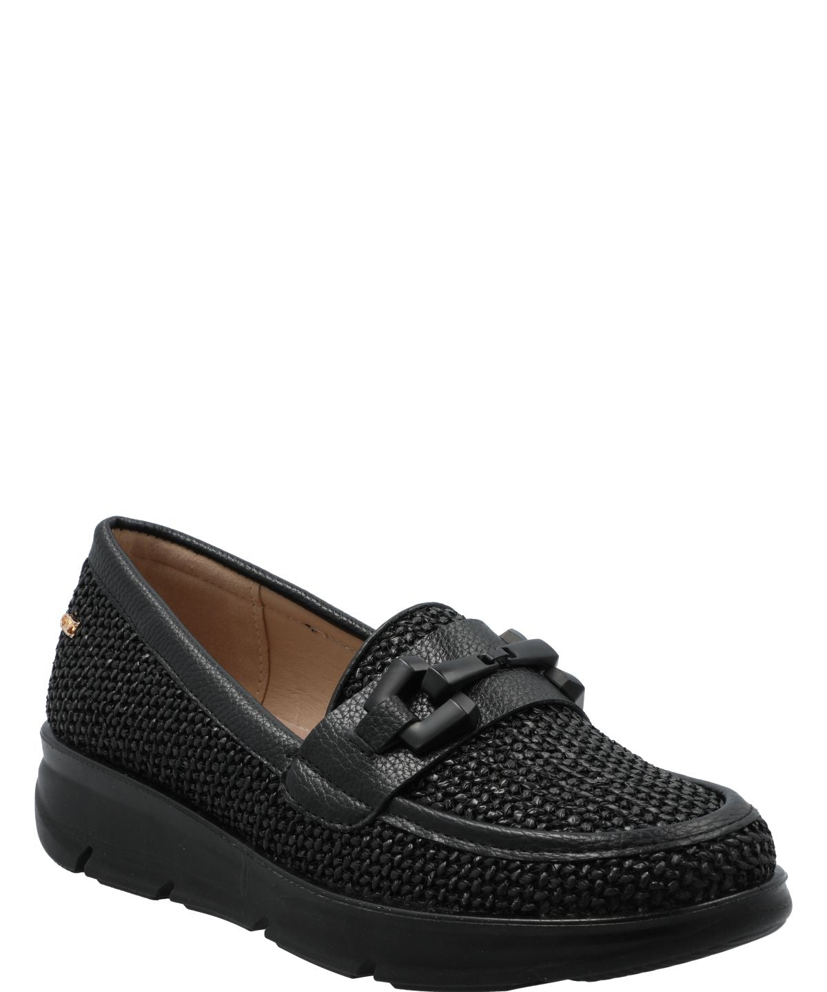 Mocasín Mujer Petunia Negro Azaleia