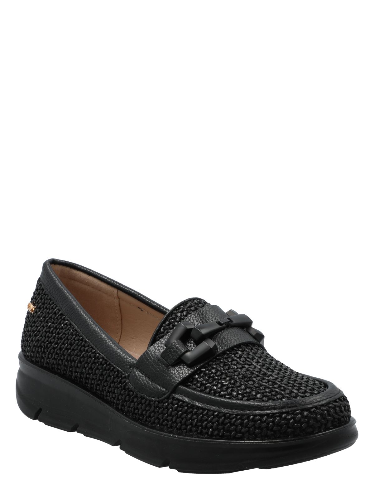 Mocasín Mujer Petunia Negro Azaleia