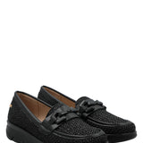 Mocasín Mujer Petunia Negro Azaleia