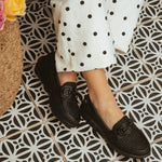Mocasín Mujer Petunia Negro Azaleia