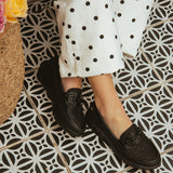 Mocasín Mujer Petunia Negro Azaleia
