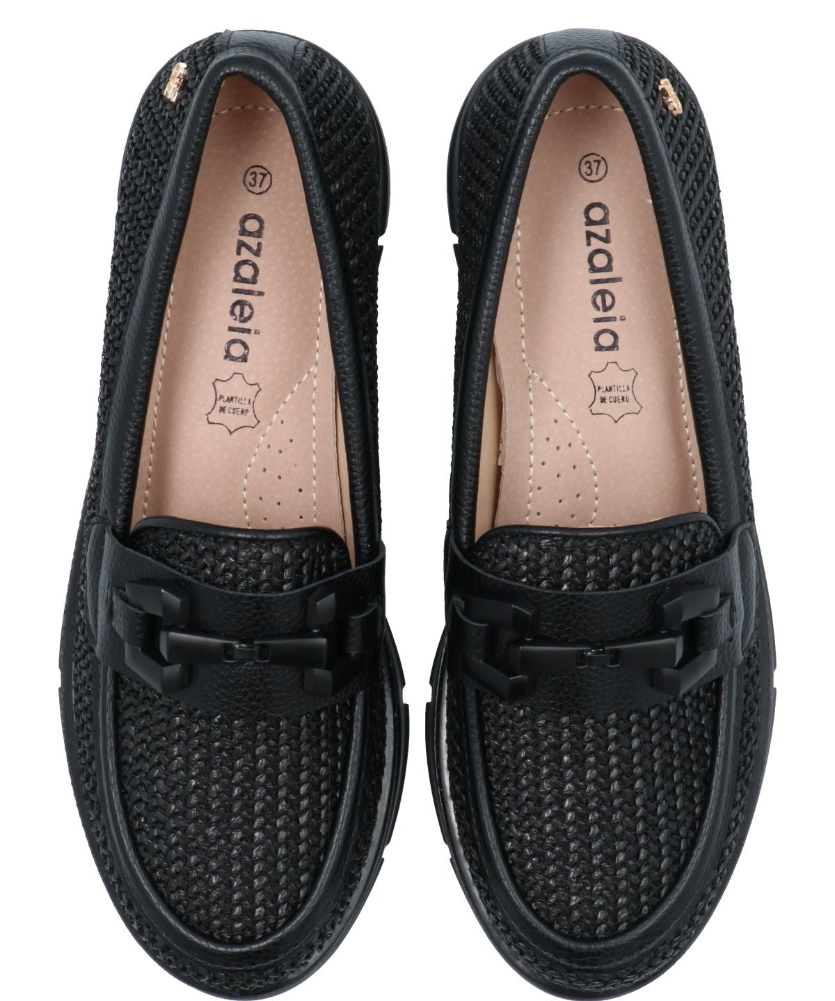 Mocasín Mujer Petunia Negro Azaleia