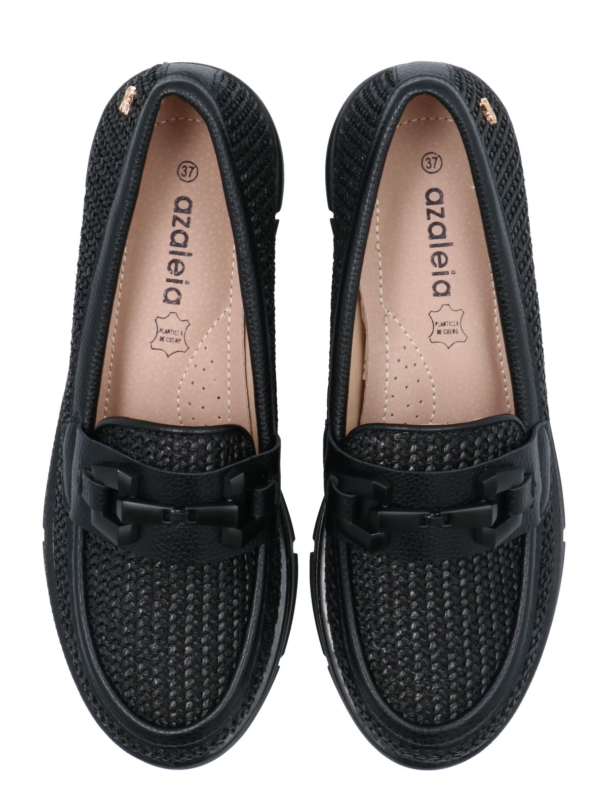 Mocasín Mujer Petunia Negro Azaleia