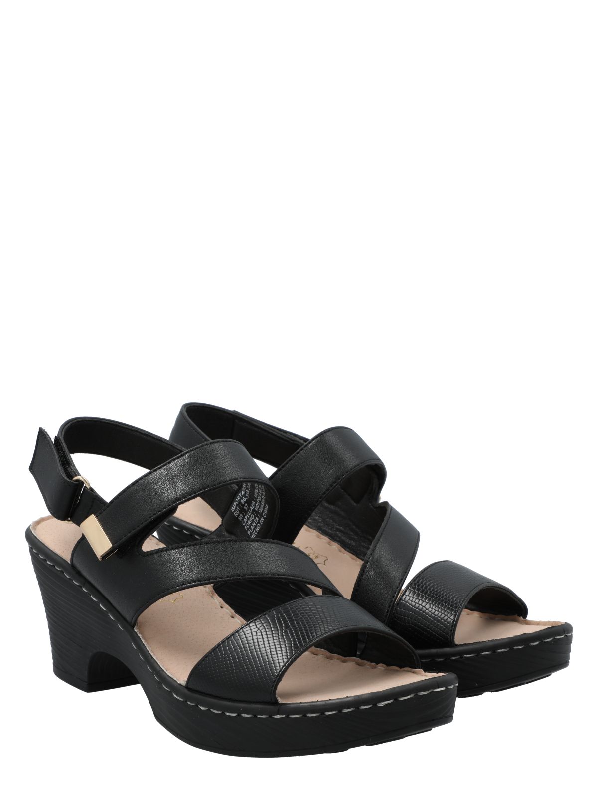 Sandalia Mujer Hailey Negro Azaleia