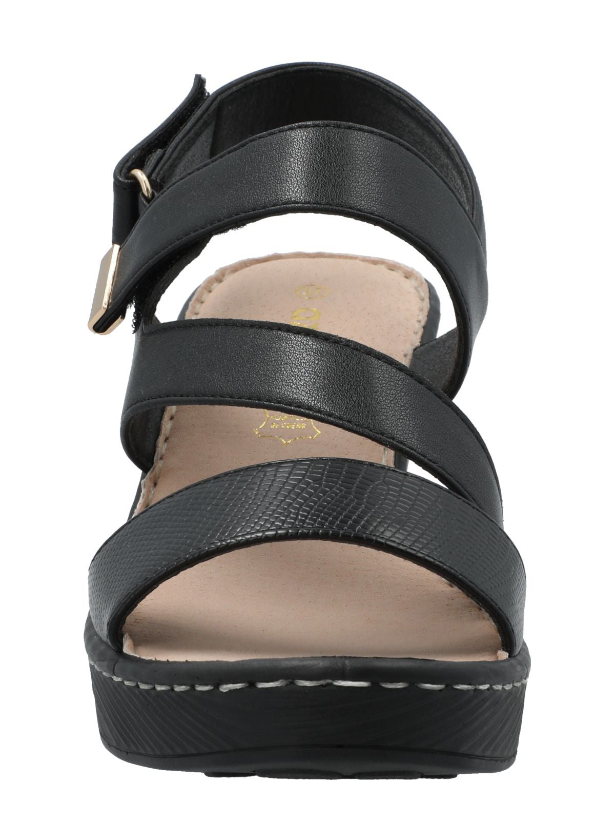 Sandalia Mujer Hailey Negro Azaleia