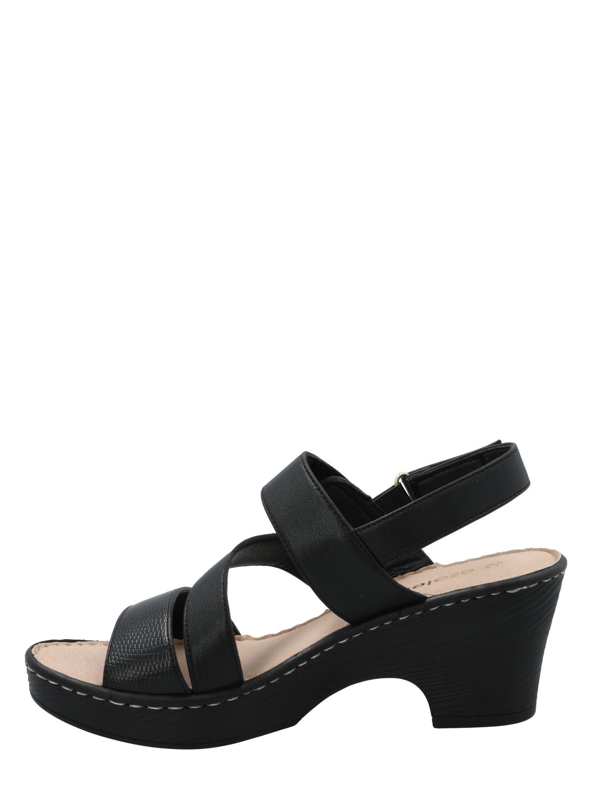 Sandalia Mujer Hailey Negro Azaleia