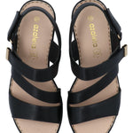 Sandalia Mujer Hailey Negro Azaleia