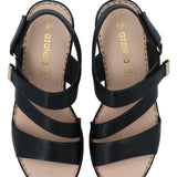 Sandalia Mujer Hailey Negro Azaleia
