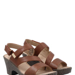 Sandalia Mujer Hailey Cognac Azaleia