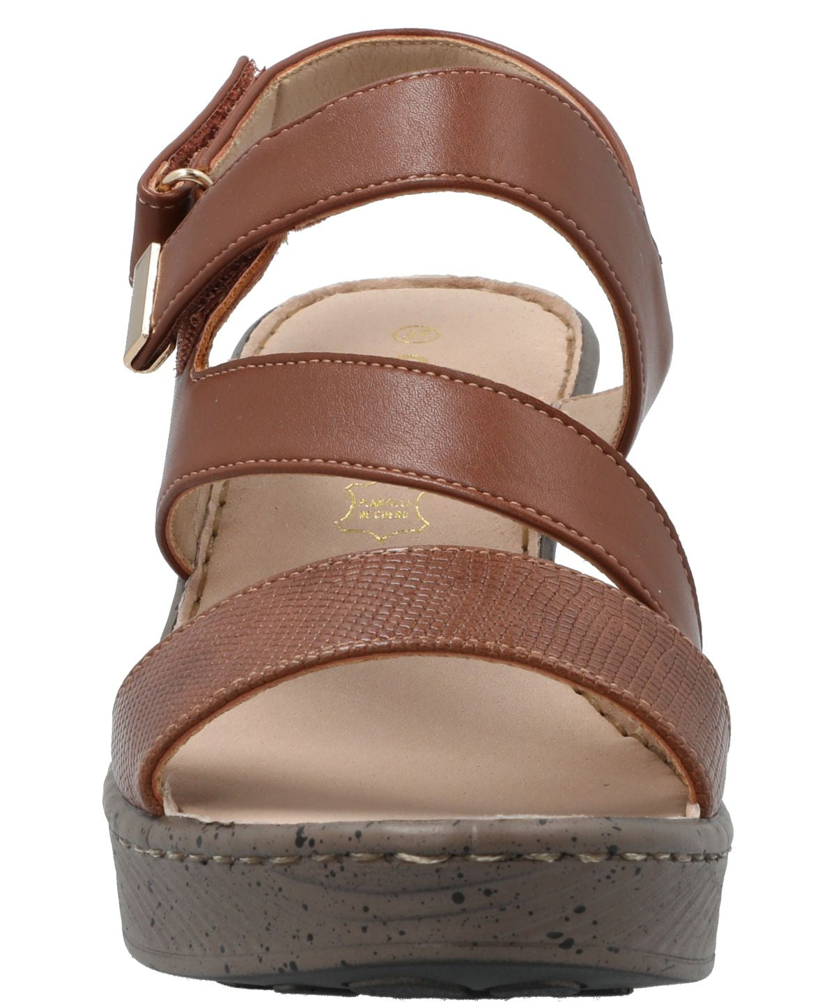 Sandalia Mujer Hailey Cognac Azaleia