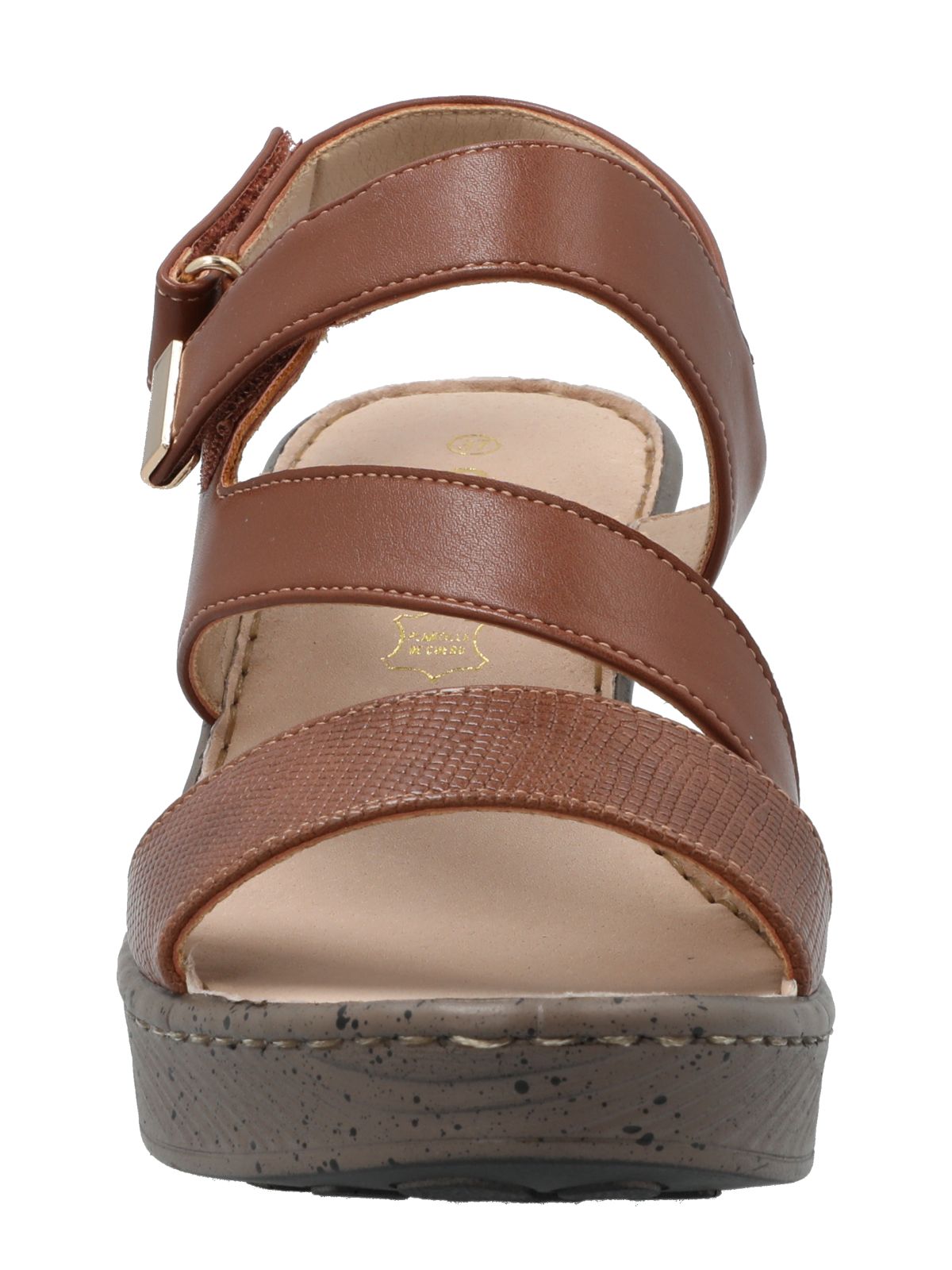 Sandalia Mujer Hailey Cognac Azaleia
