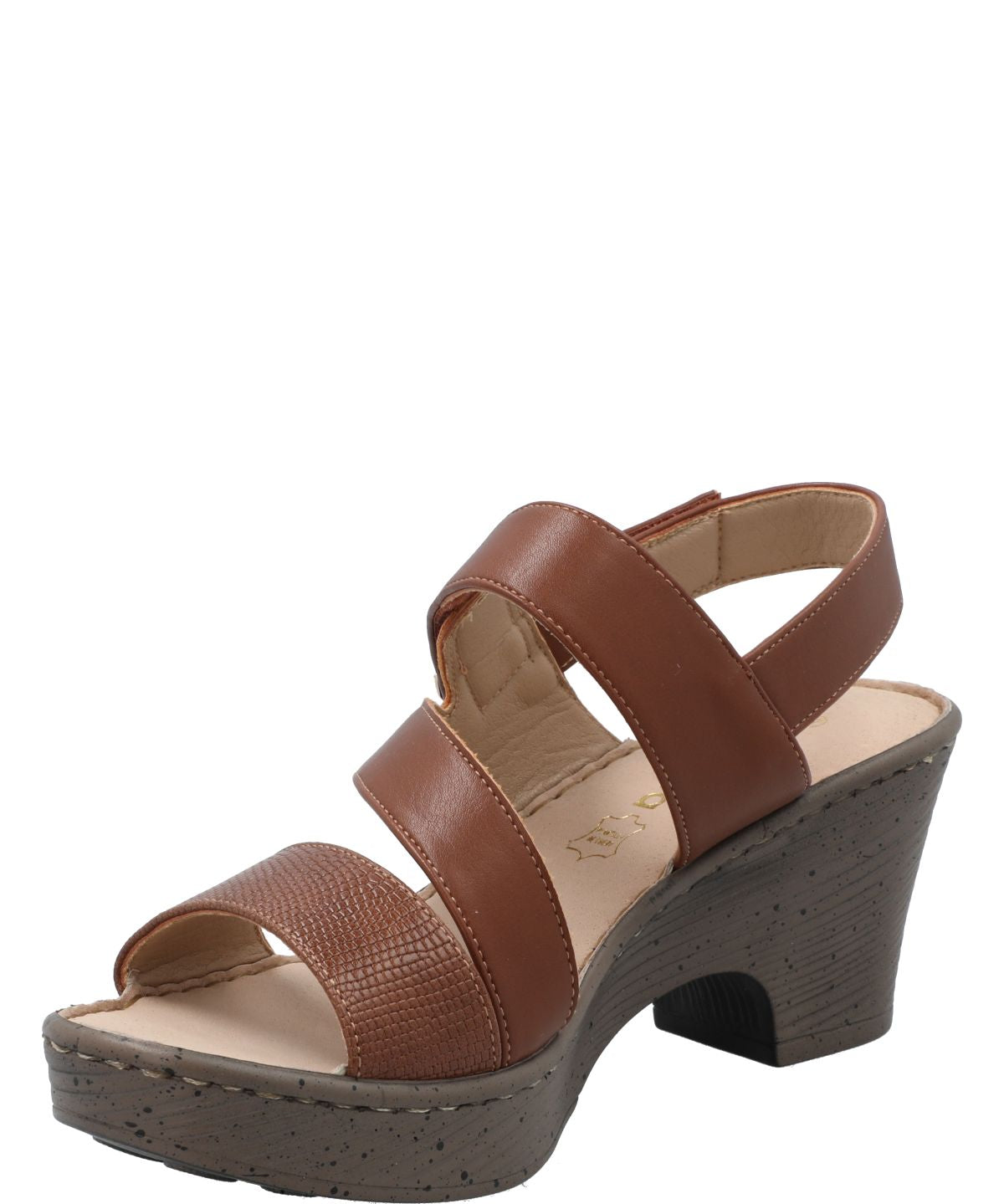 Sandalia Mujer Hailey Cognac Azaleia