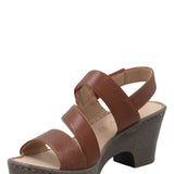 Sandalia Mujer Hailey Cognac Azaleia