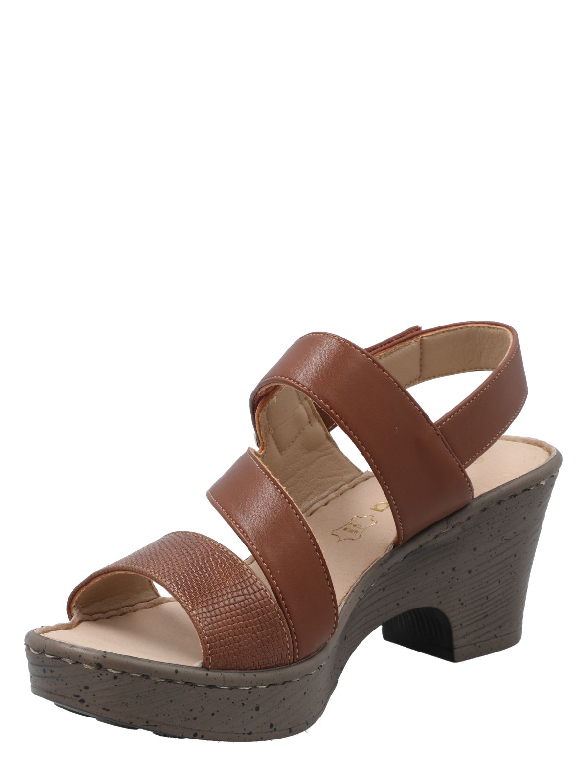 Sandalia Mujer Hailey Cognac Azaleia