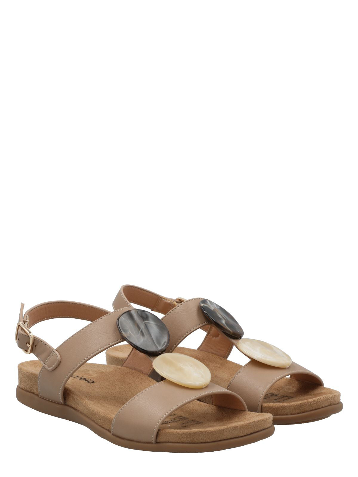 Sandalia Mujer Margot Beige Azaleia