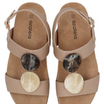 Sandalia Mujer Margot Beige Azaleia