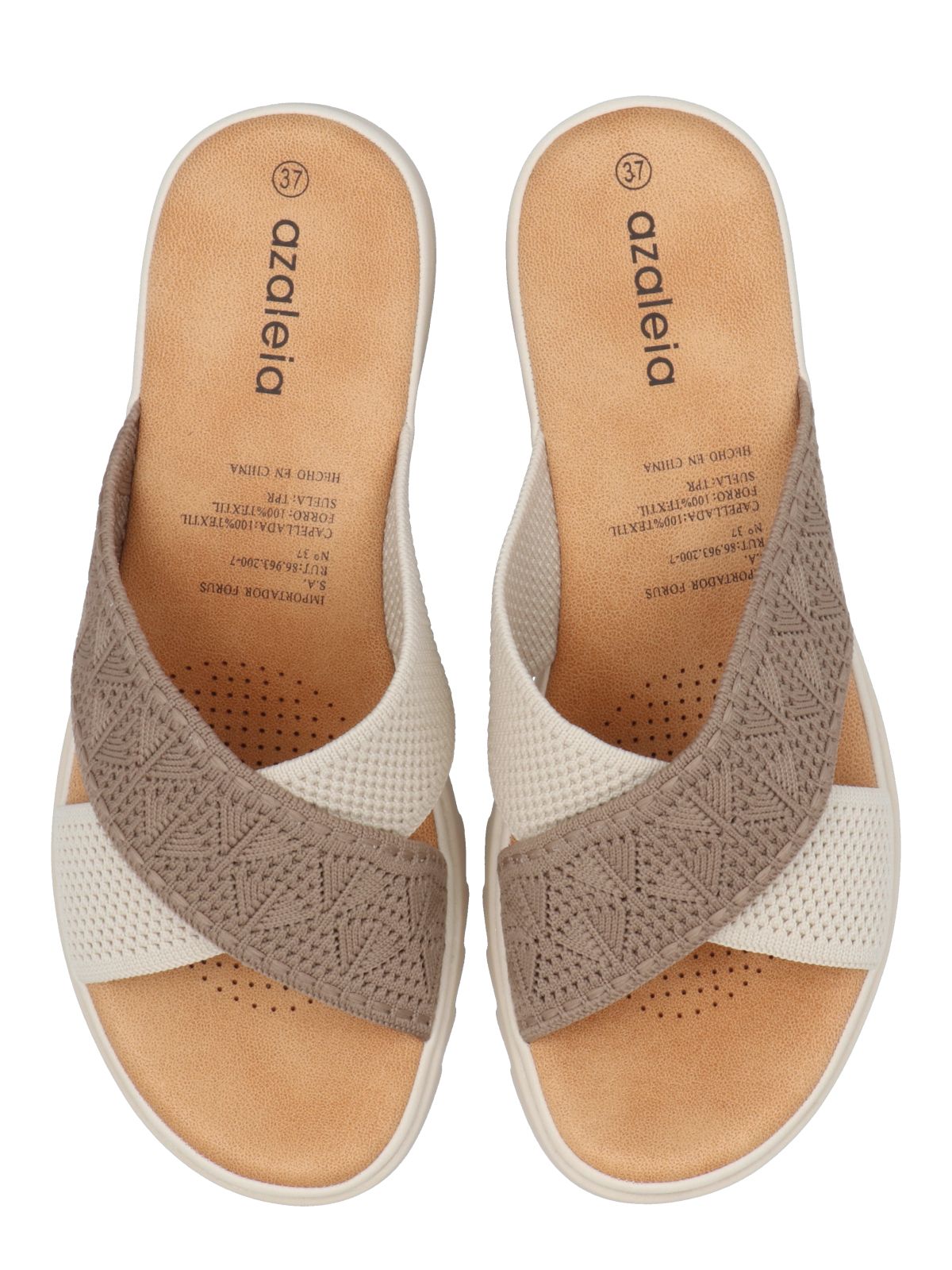 Sandalia Mujer Natalie Beige Azaleia