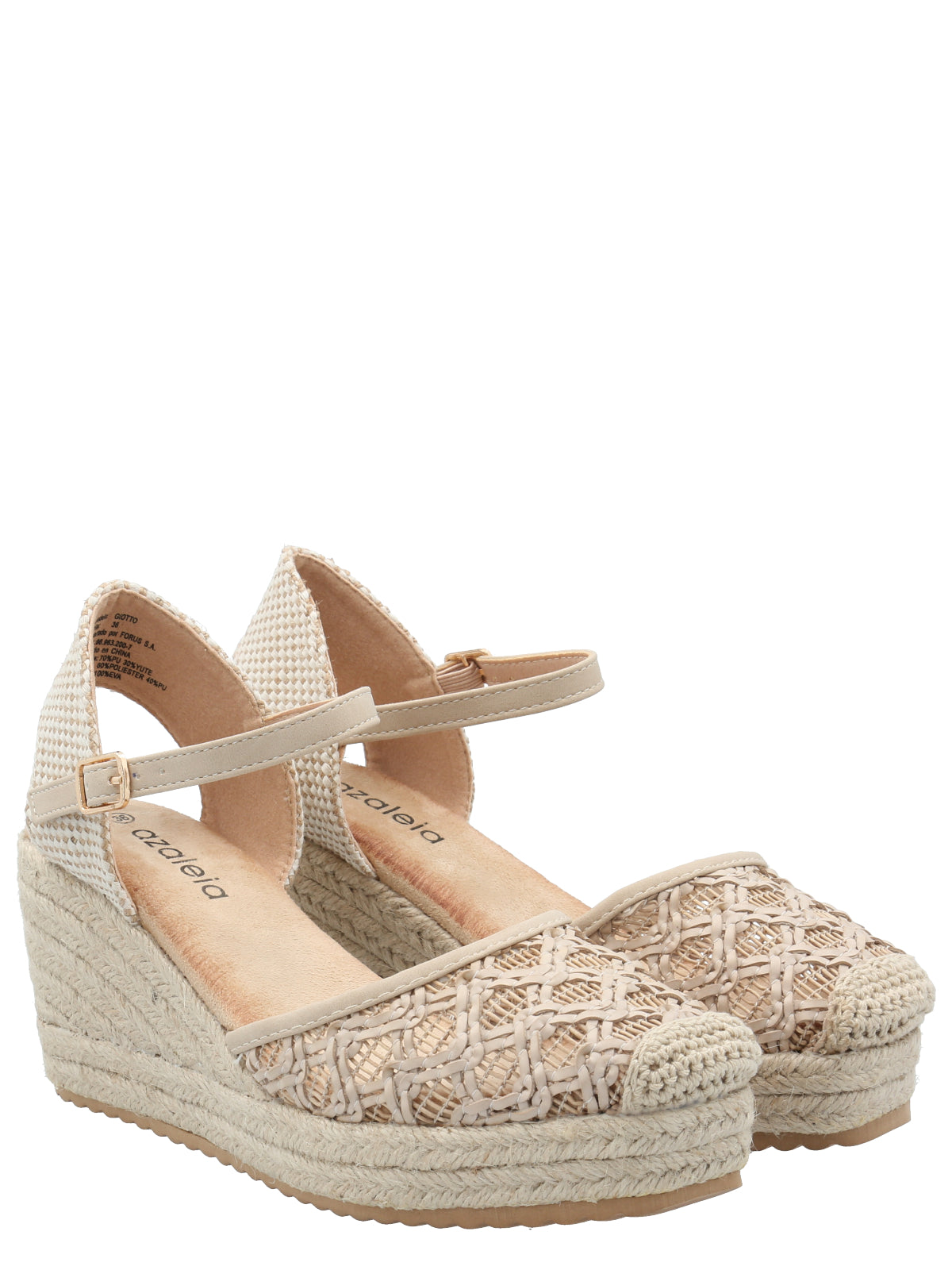 Sandalia Mujer Giotto Beige Azaleia