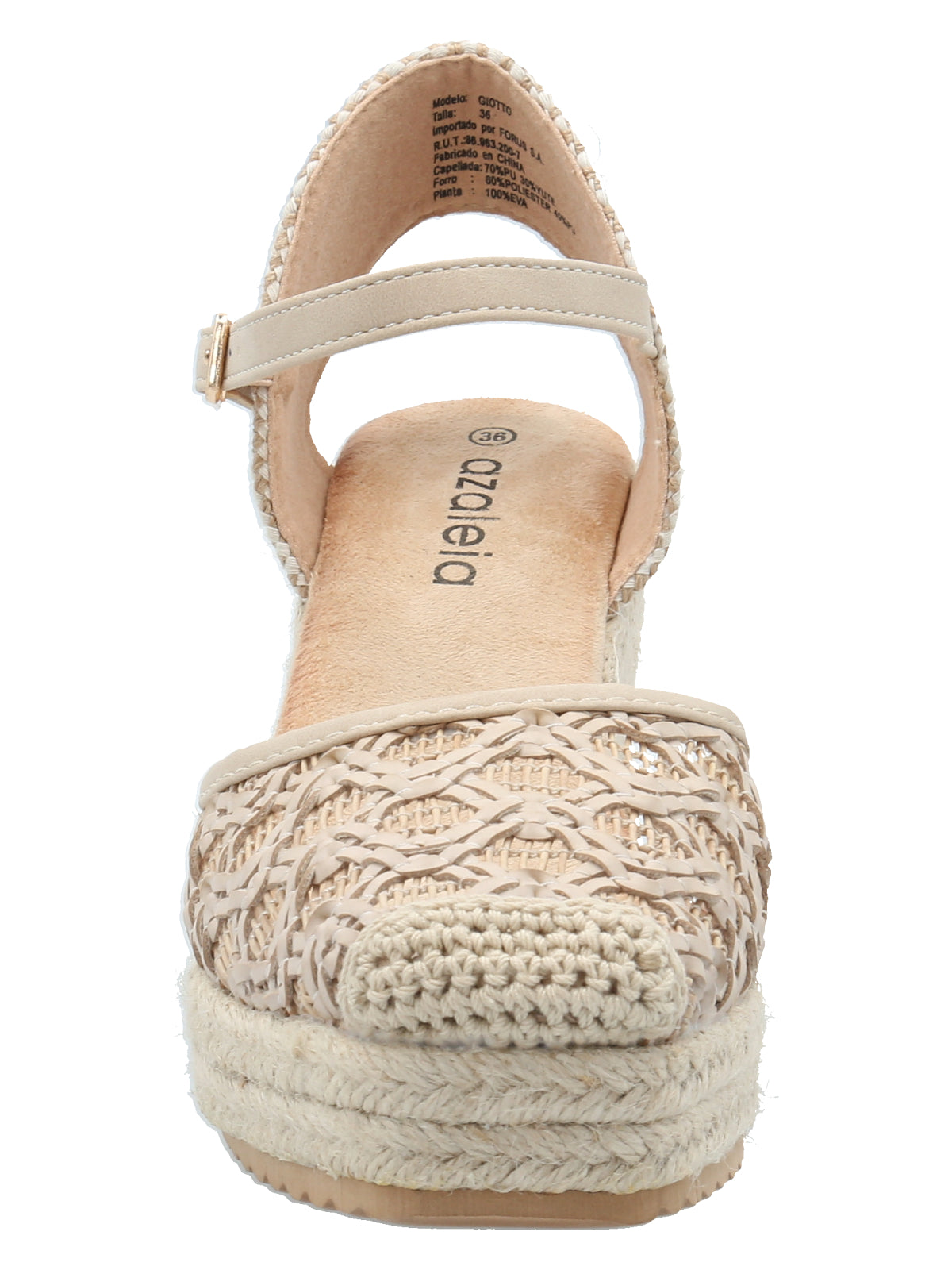 Sandalia Mujer Giotto Beige Azaleia