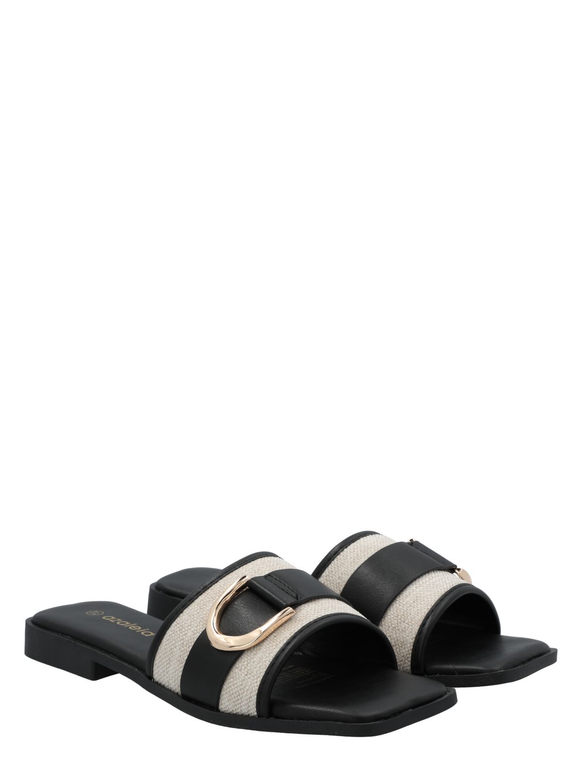 Sandalia Mujer Celine Negro Azaleia
