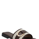 Sandalia Mujer Celine Café Azaleia