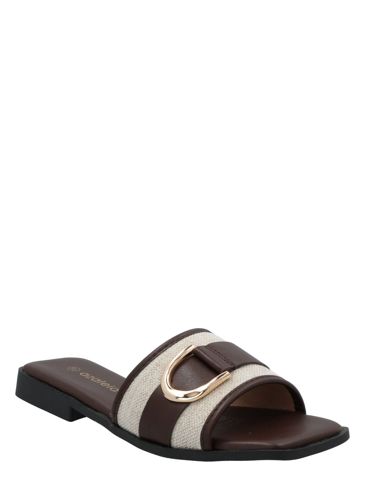 Sandalia Mujer Celine Café Azaleia